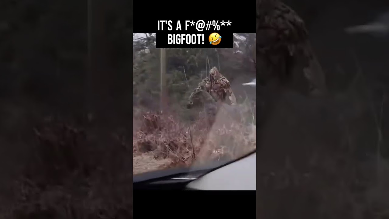 It's a F*@#%** BIGFOOT!! #shorts #bigfoot #funnyvideos