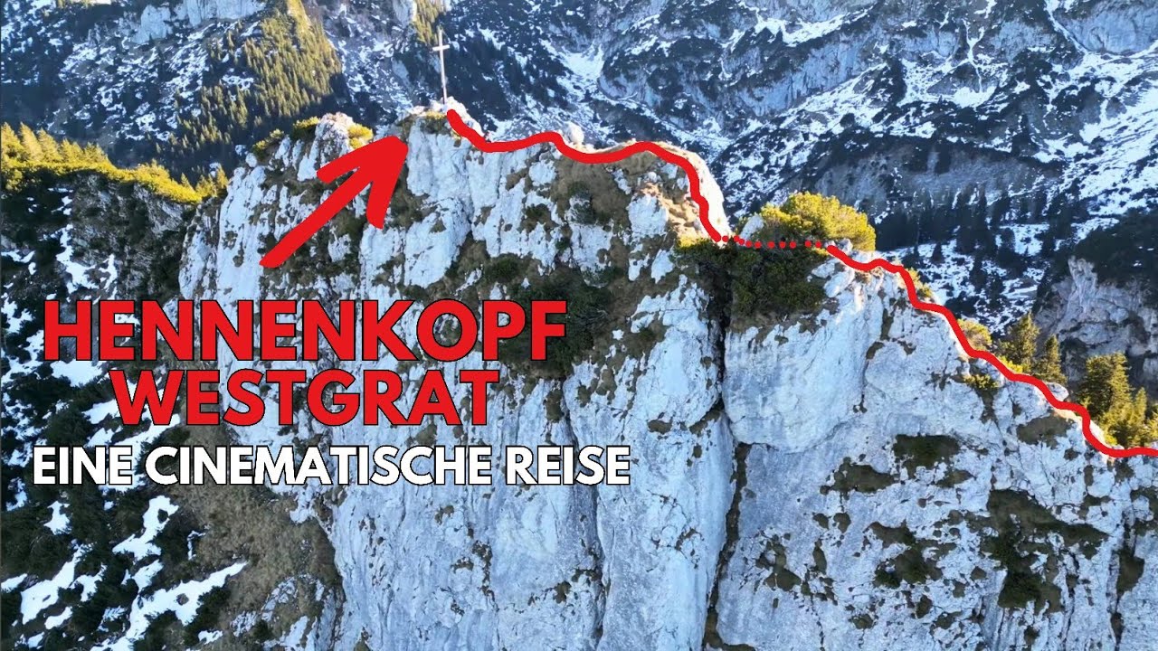 Schmaler WESTGRAT auf den HENNENKOPF bei der Benediktenwand - Cinematischer Trailer