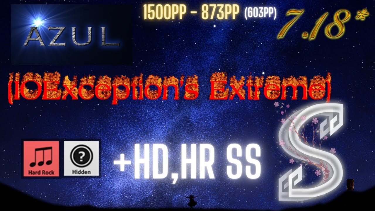 Azul Remix [IOException's Extreme] +HD,HR 100.00% SS