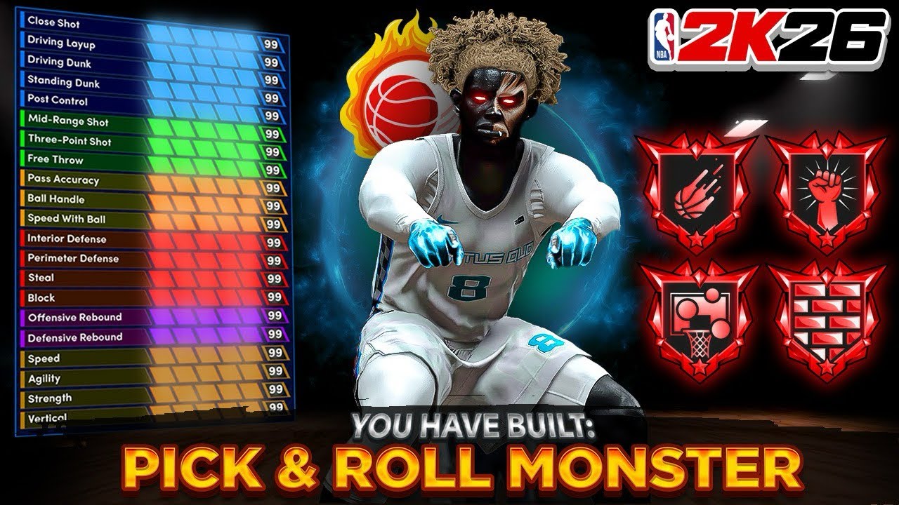*NEW* BEST PICK AND ROLL CENTER BUILD IN NBA 2K26 - BEST 6’11 CENTER BUILD 2K26