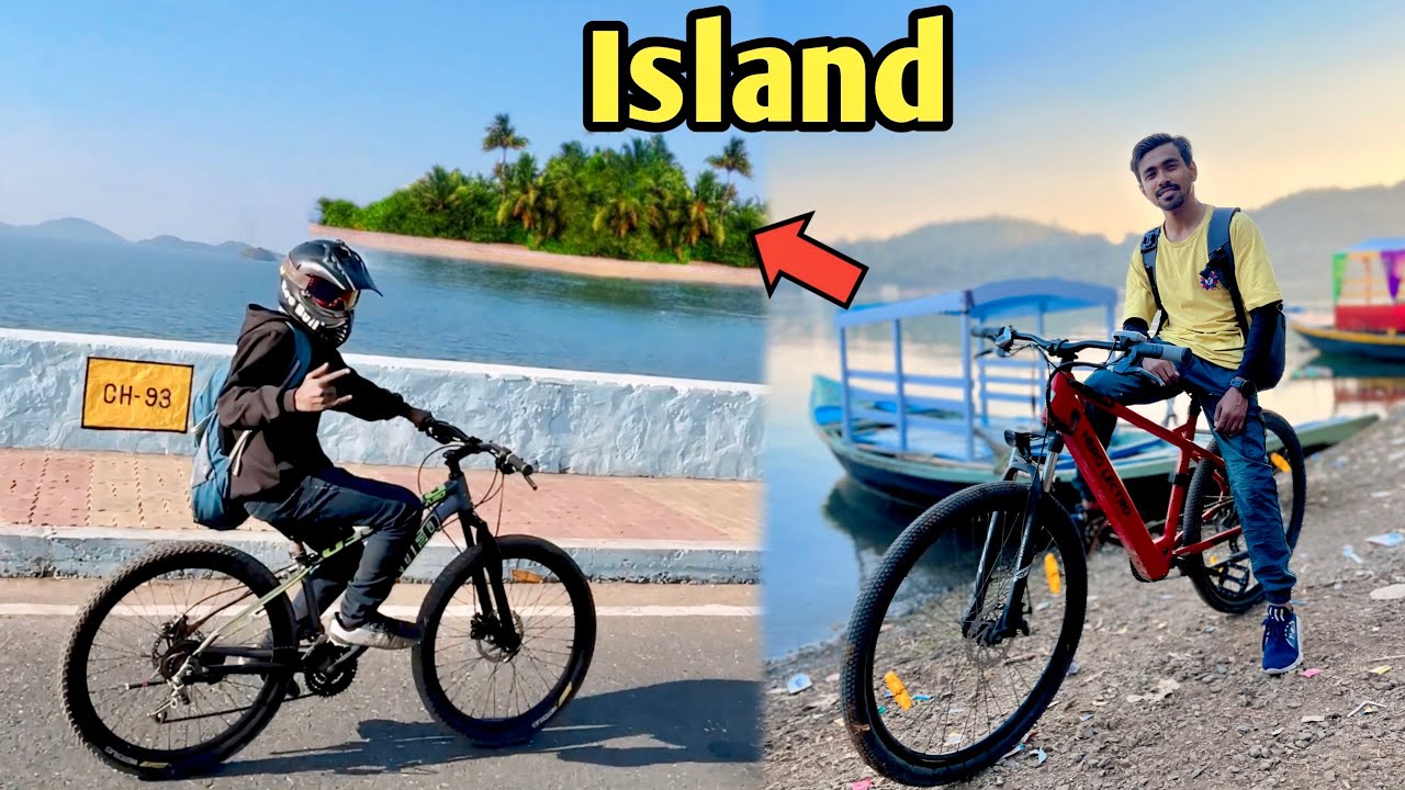 Island par aa gaye cycle le kar  😱 Long ride