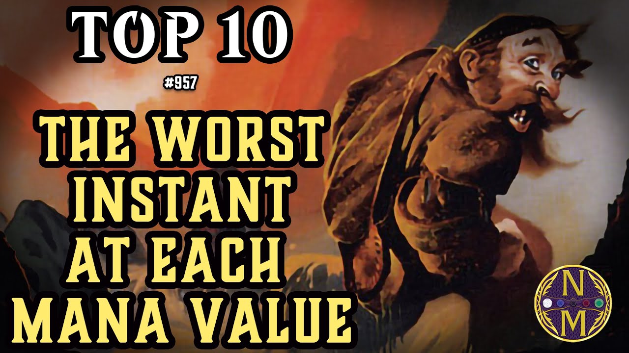The Worst Instant at Each Mana Value in Magic: the Gathering