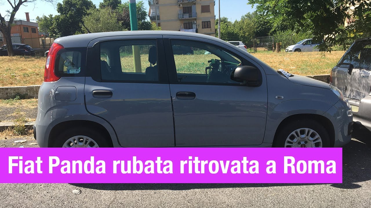 Ritrovata a Roma una Fiat Panda rubata (scopri cosa escogitano i ladri per dare meno nell'occhio)...