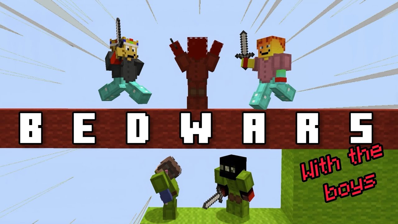 Playing Minecraft Bedwars with the boys again…