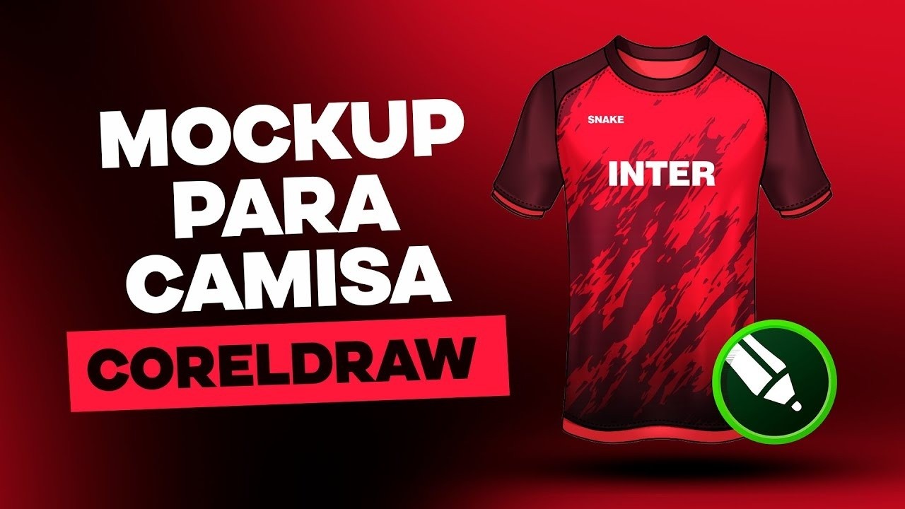 Como criar mockups para camisa de time no CORELDRAW // CorelSnake