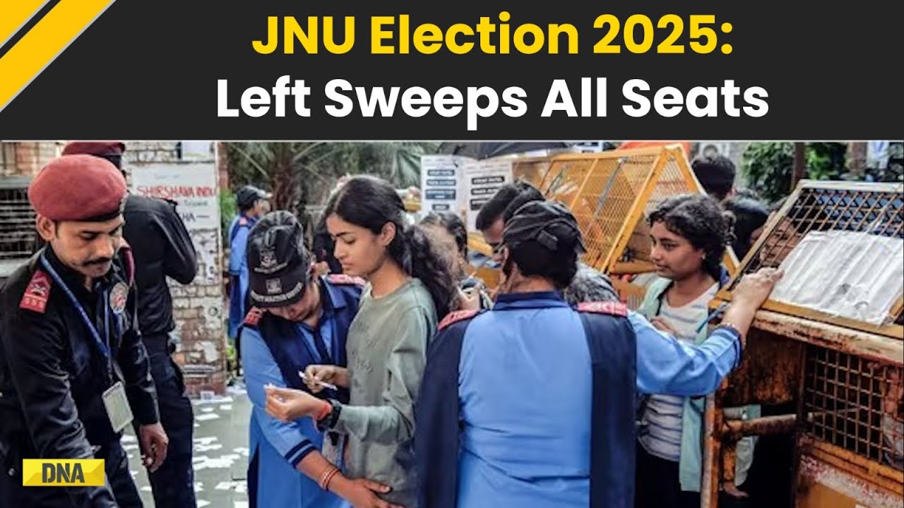 Результаты выборов в JNUSU 2025: левые снова побеждают JNU; ABVP выигрывает с перевесом | Выборы ...