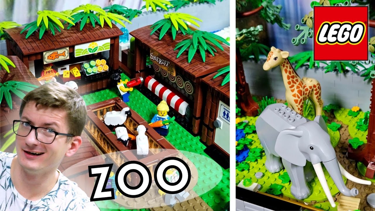 ZBUDOWAŁEM OGR&Oacute;D ZOOLOGICZNY! 🐘 | LEGO ZOO | Maciek i Klocki