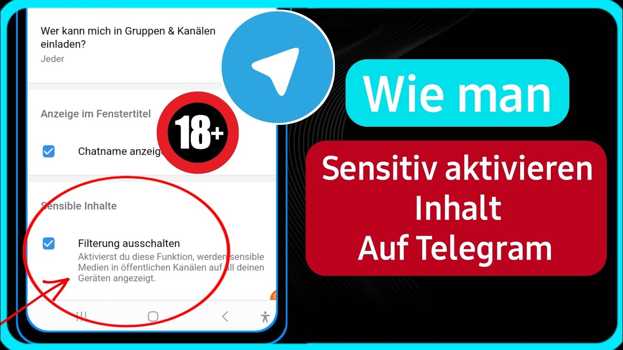 So aktivieren Sie sensible Inhalte auf Telegram | Aktivieren Sie Telegram-sensible Inhalte