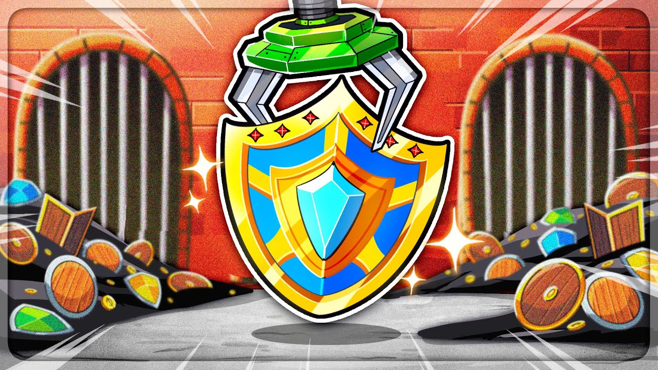 Использование сборки OVERPOWERED BLOCK для уничтожения врагов одним выстрелом в Dungeon Clawler