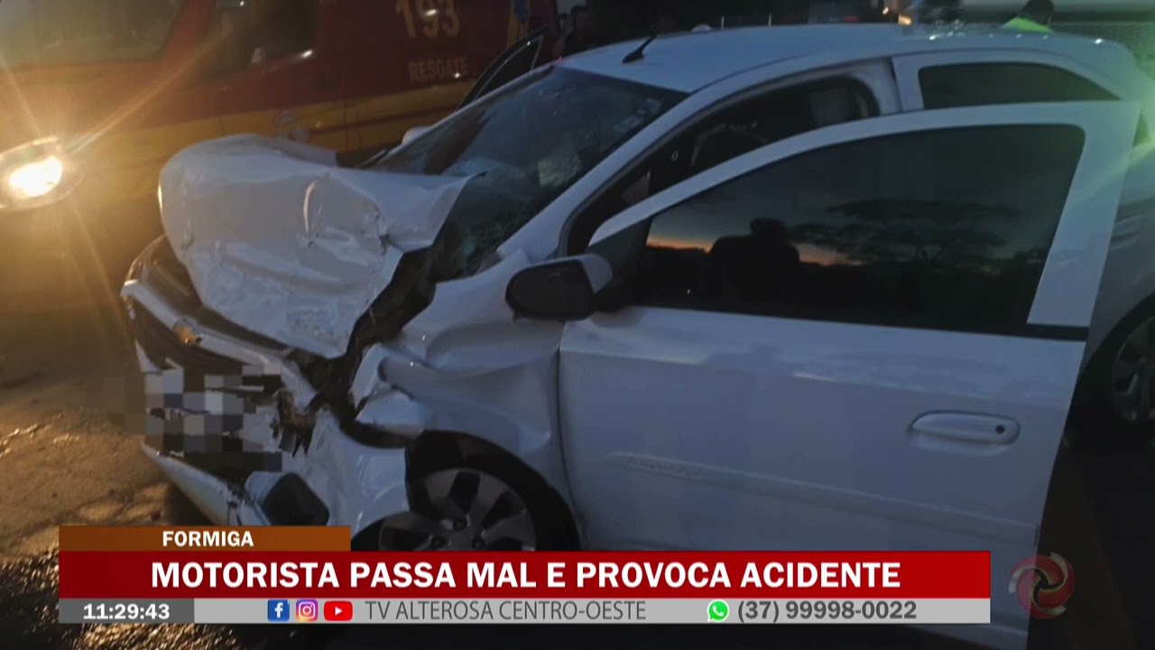 Formiga: Motorista passa mal e provoca acidente