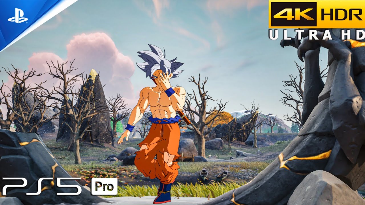 Fortnite (PS5 Pro) 4K 120FPS HDR Gameplay | Skin Goku Ultra Instinct (Dragon Ball)