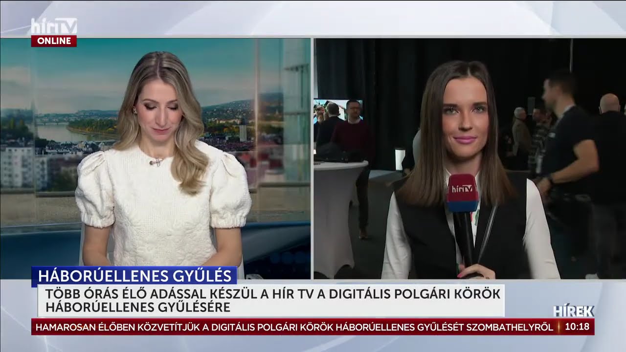 DPK - Háborúellenes gyűlés: Szombathely - élő közvetítés - HírTV