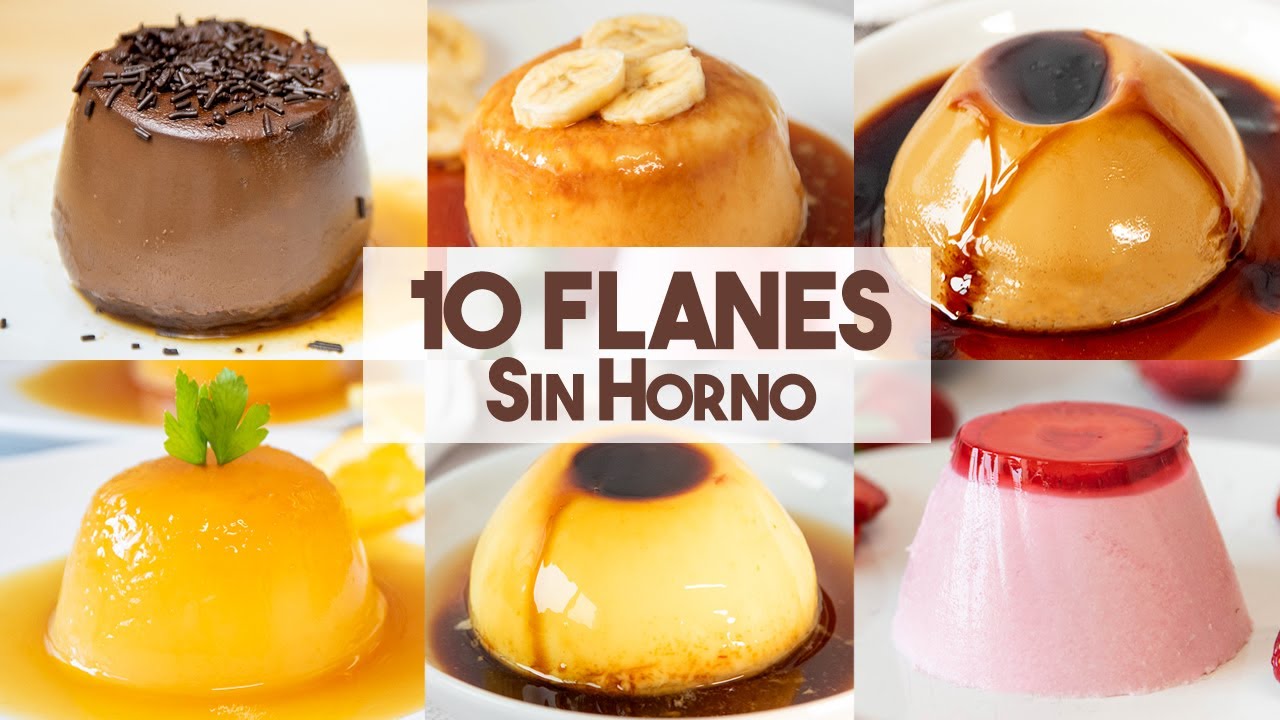 10 RECETAS de FLAN SIN HORNO 🍮 | Flan en Microondas