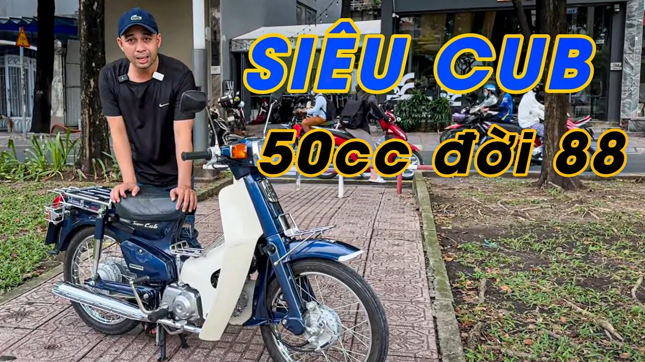 SIÊU CUB 50cc đời 88 lại tiếp tục đồng hành chinh chiến cùng chủ xe