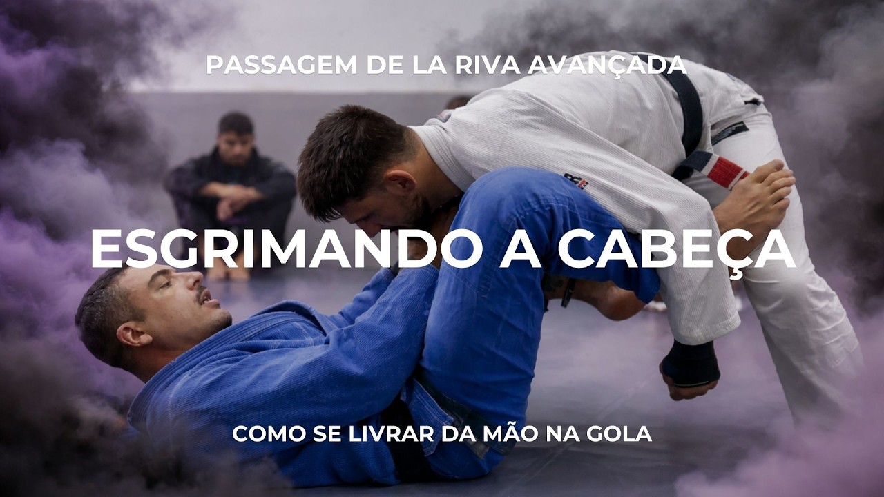 Como Esgrimar a Cabeça para Passar a De La Riva (Saindo da Mão na Gola) | Aula Avançada