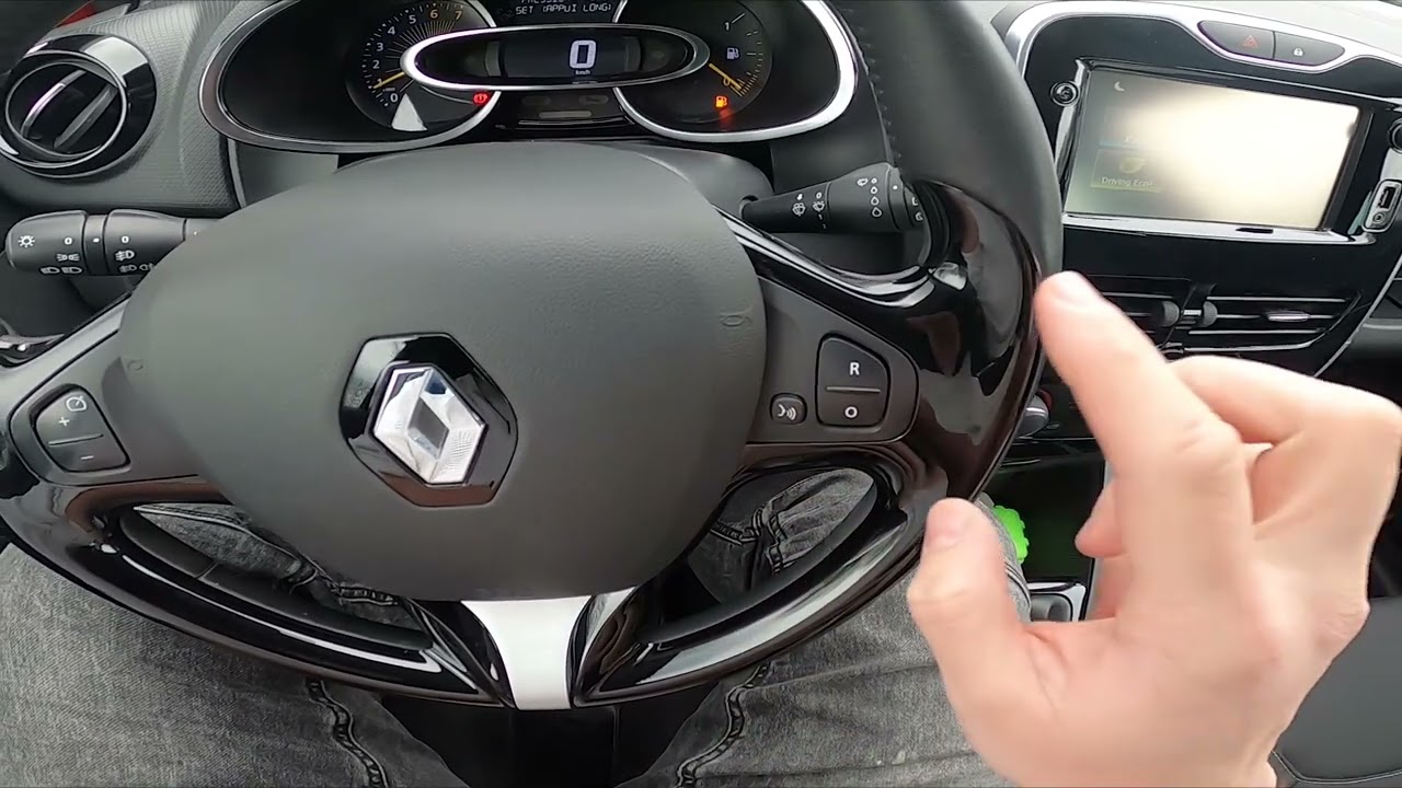 Описание кнопок на рулевом колесе Renault Clio IV (2012&ndash;2019) | Функции рулевого колеса