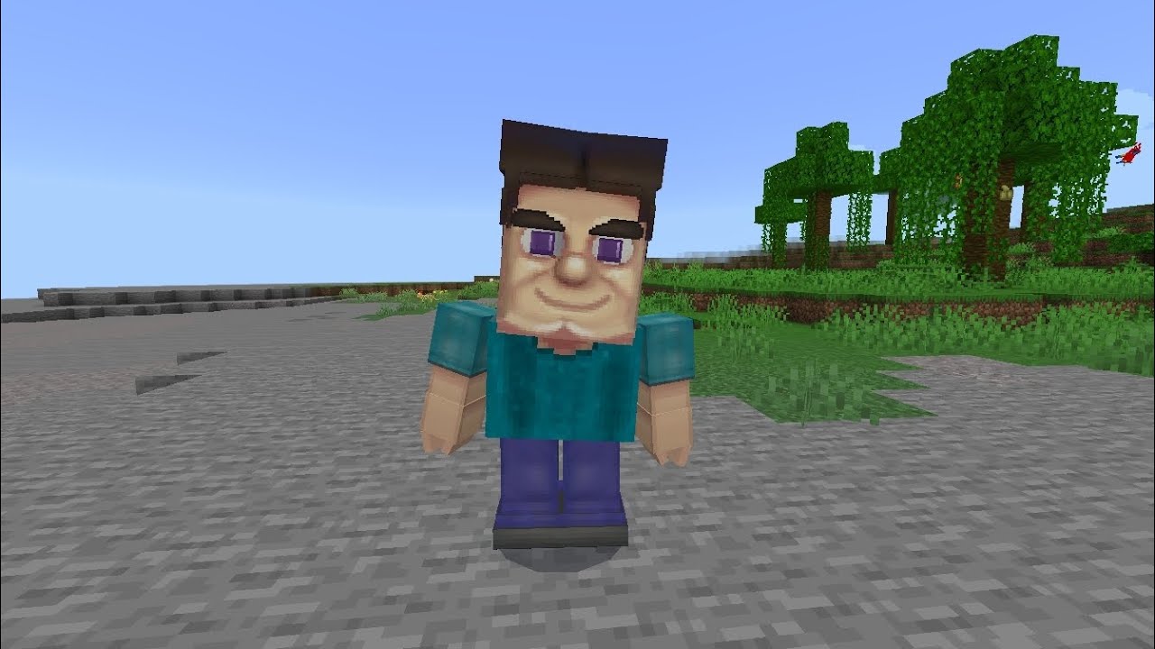minecraft grotesque steve addon