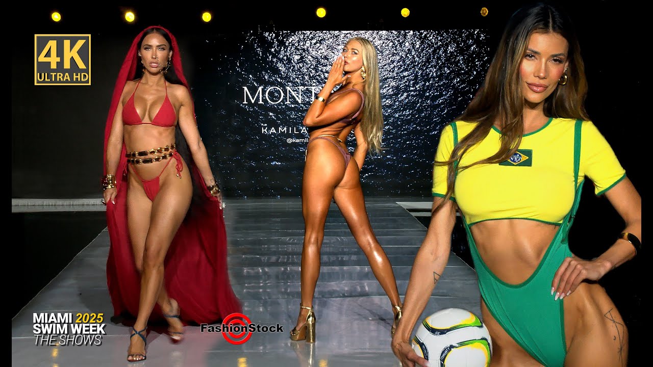 🔥 MONTAGE Swimwear | Miami Swim 2025 | Bre Tiesi, Kamila Davies, Tamy Keller, Taylor Rabftle [4K]