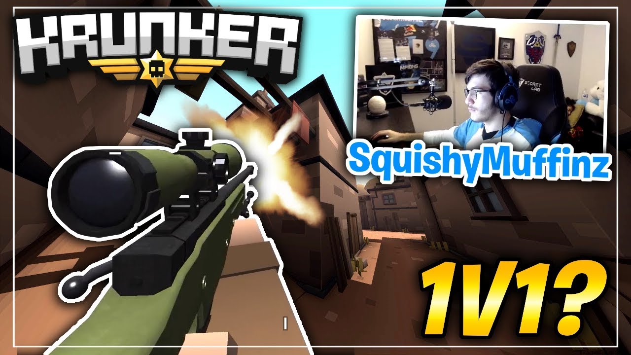 I 1v1’d A PRO PLAYER in KRUNKER.IO! (Sorable VS SquishyMuffinz!)