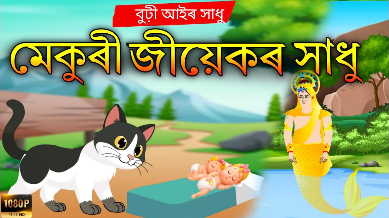 Assamese Story | মেকুৰী জীয়েকৰ সাধু  | mekuri jiyekor hadhu Animation Story | Assamese Fairy Tales