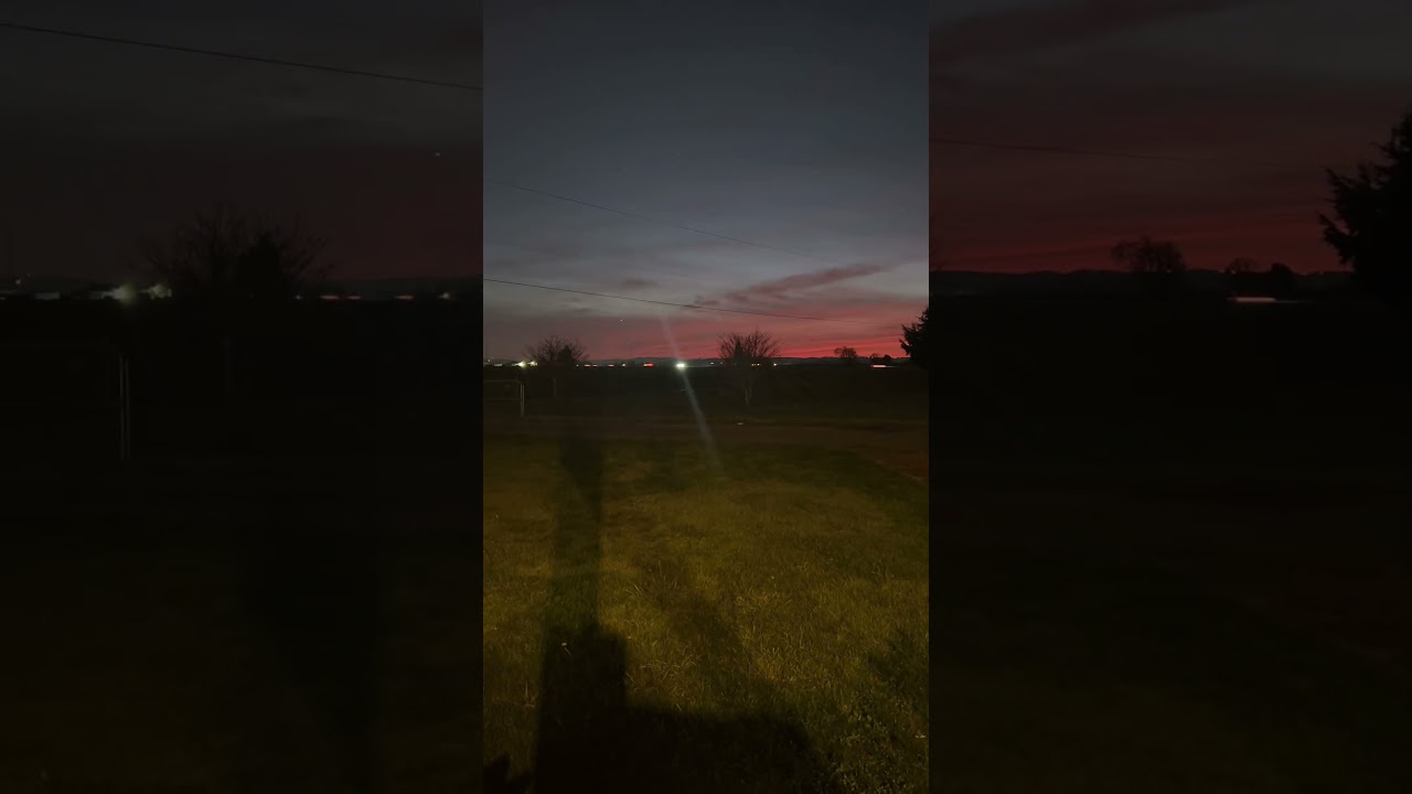 Beautiful fire 🔥 sky! My phone doesn&rsquo;t show justice