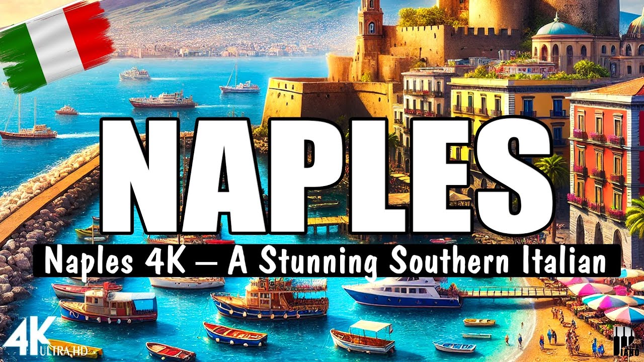 Beautiful Naples 4K &ndash; A Stunning Southern Italian City with Relaxing Piano Music | Ultra HD