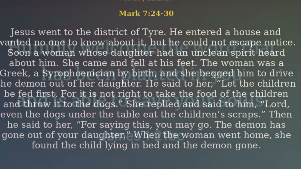 Daily Reflection Feb 12: Jesus shows us what happened when we hold on to faith in our darkest times
