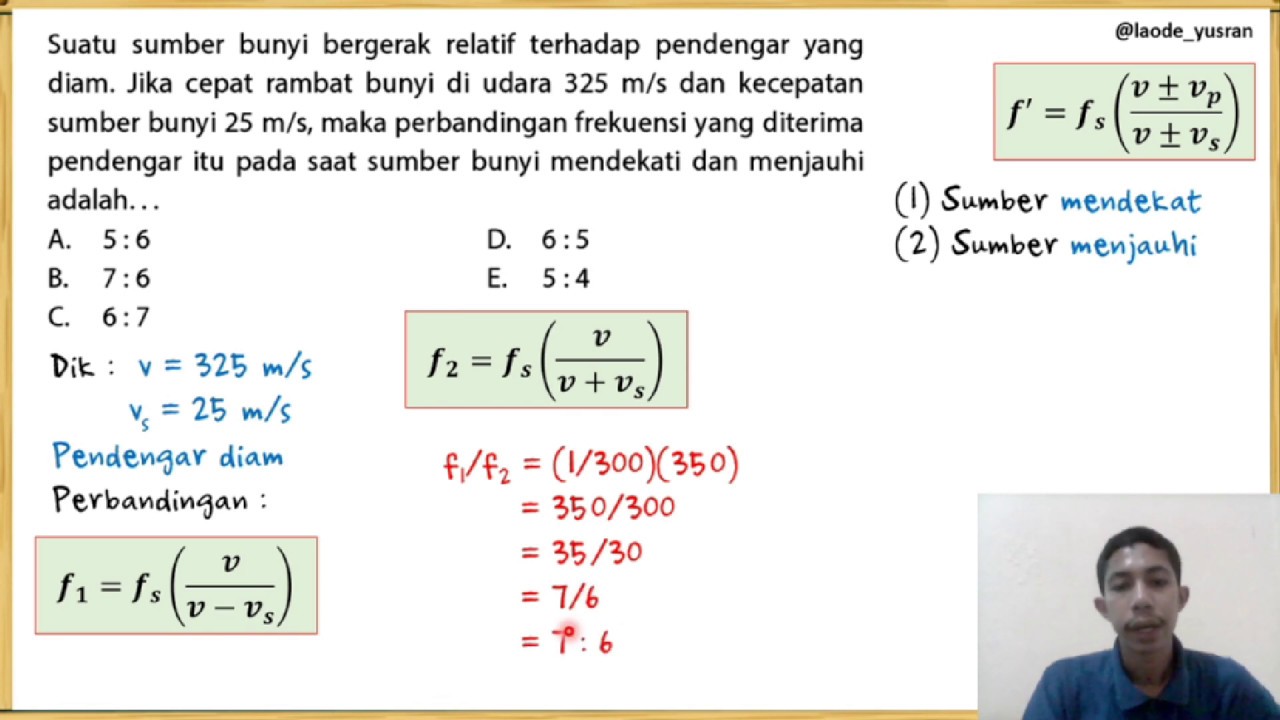 Contoh Soal : Efek Doppler | Kelas 11