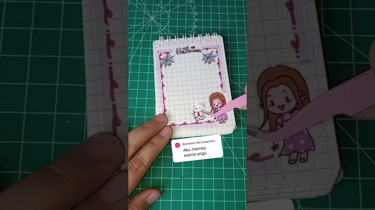 Mini Jurnal Sticker 🕸️Memey💜 