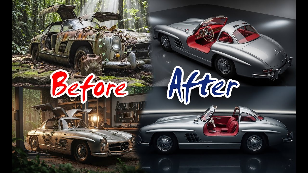 “Heavily Weathered 1955 Mercedes 300SL Gets a Stunning ASMR Makeover”