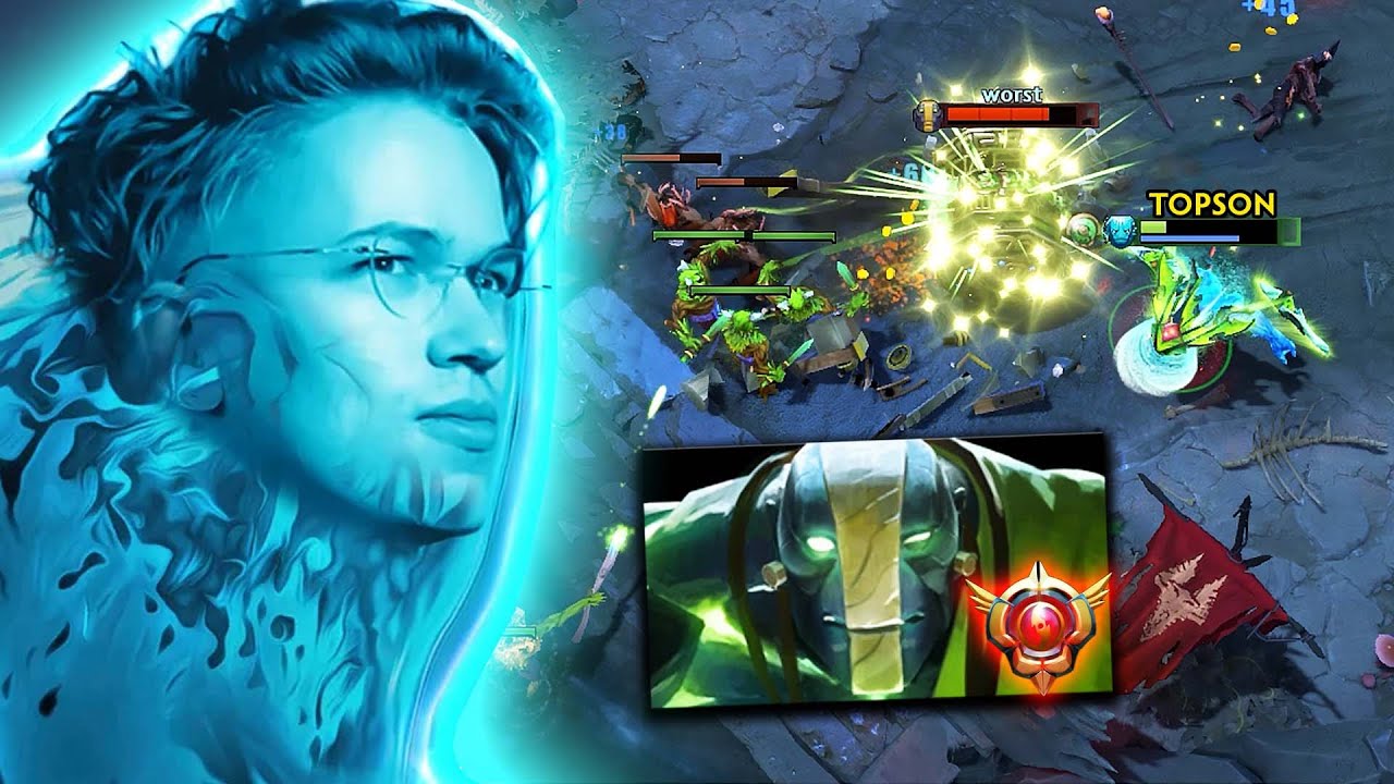 How Topson plays against a GRANDMASTER EARTHSPIRIT on mid ⚔️