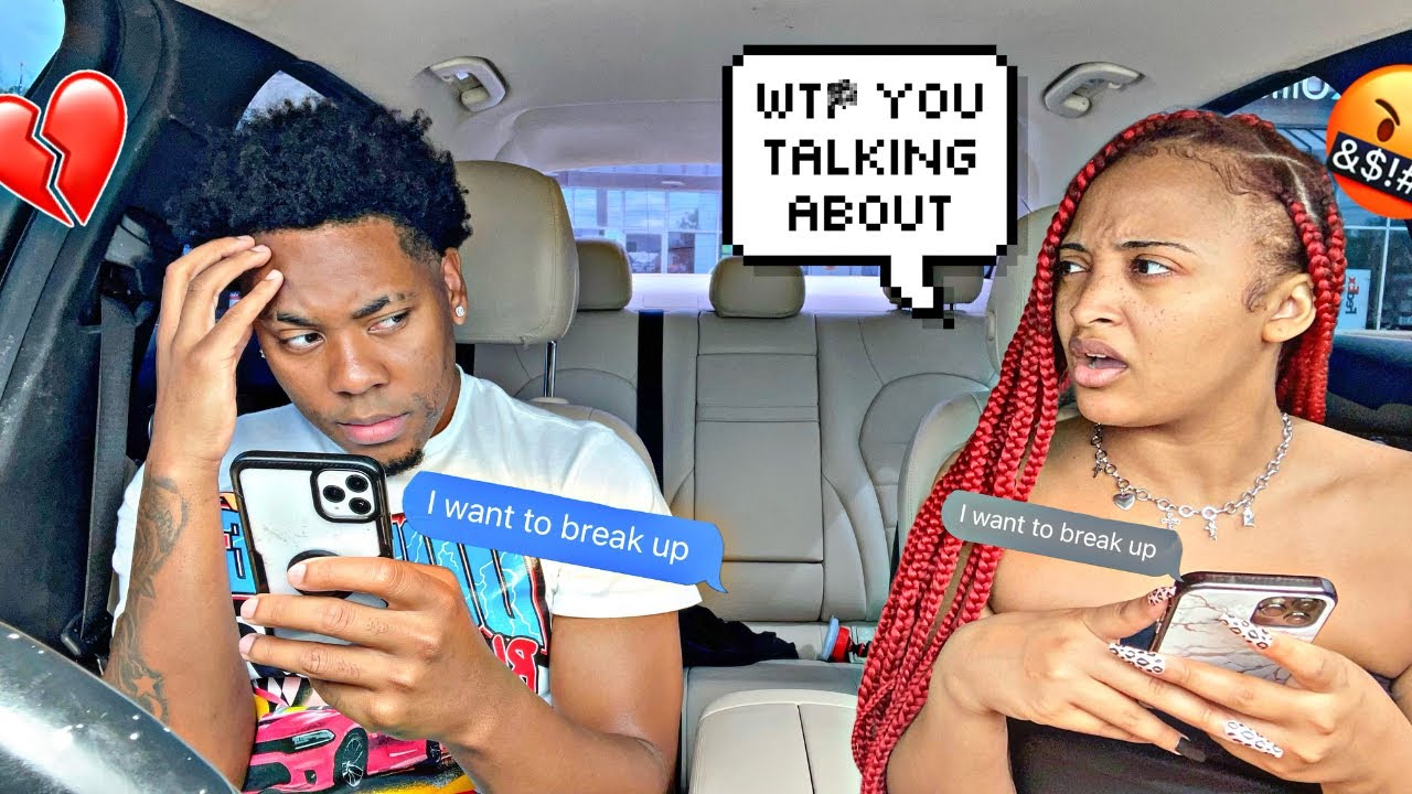 Texting My Gf A Break Up Text Sitting Right Next To Her!