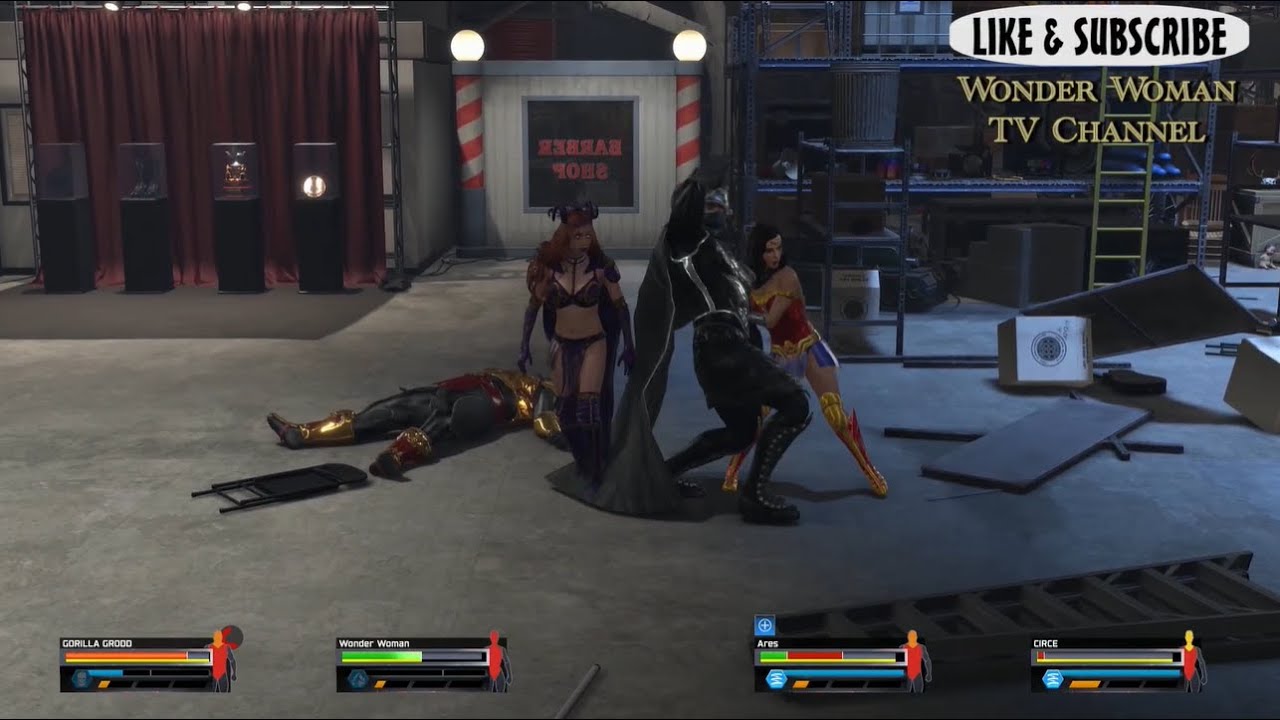 W2 K25 Wonder Woman (Gal Gadot) vs Ares vs Gorilla Grodd vs Circe Intergender/Mixed match