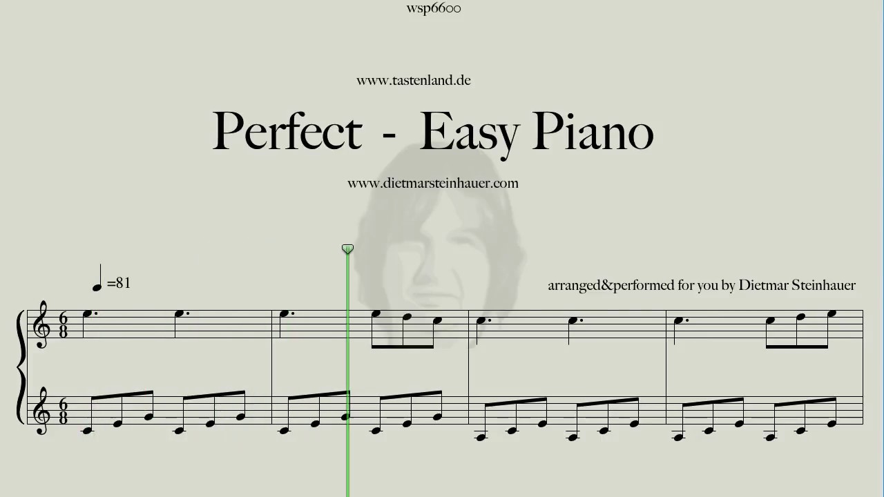 Perfect  -  Easy Piano