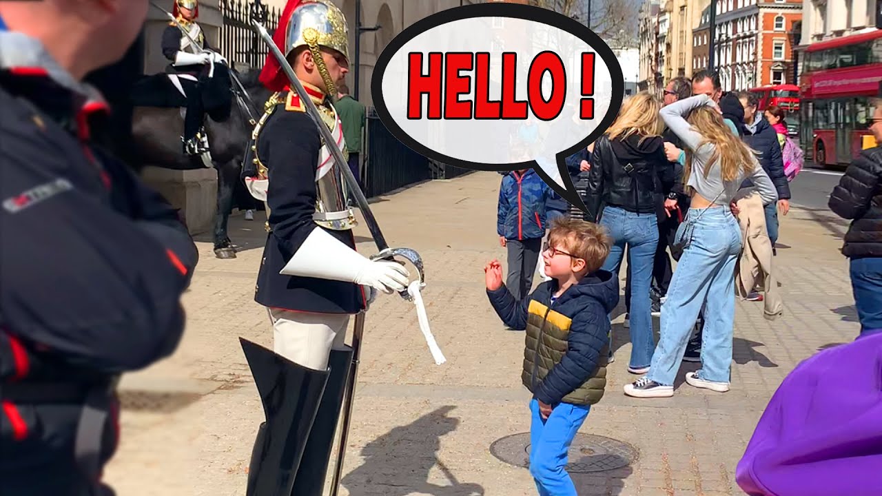 UNFORGETTABLE Moment Boy Respects The Guard.! (The King's Guard)