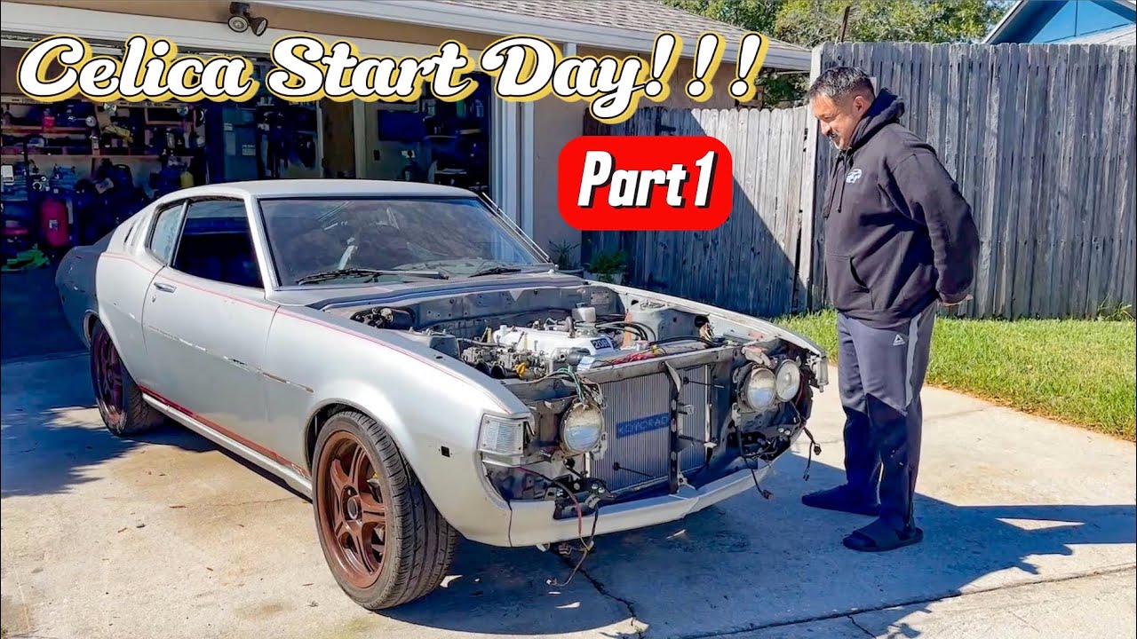 День запуска Celica, часть 1!!! Выкатываем Toyota Celica 1977 года из гаража для первого запуска!