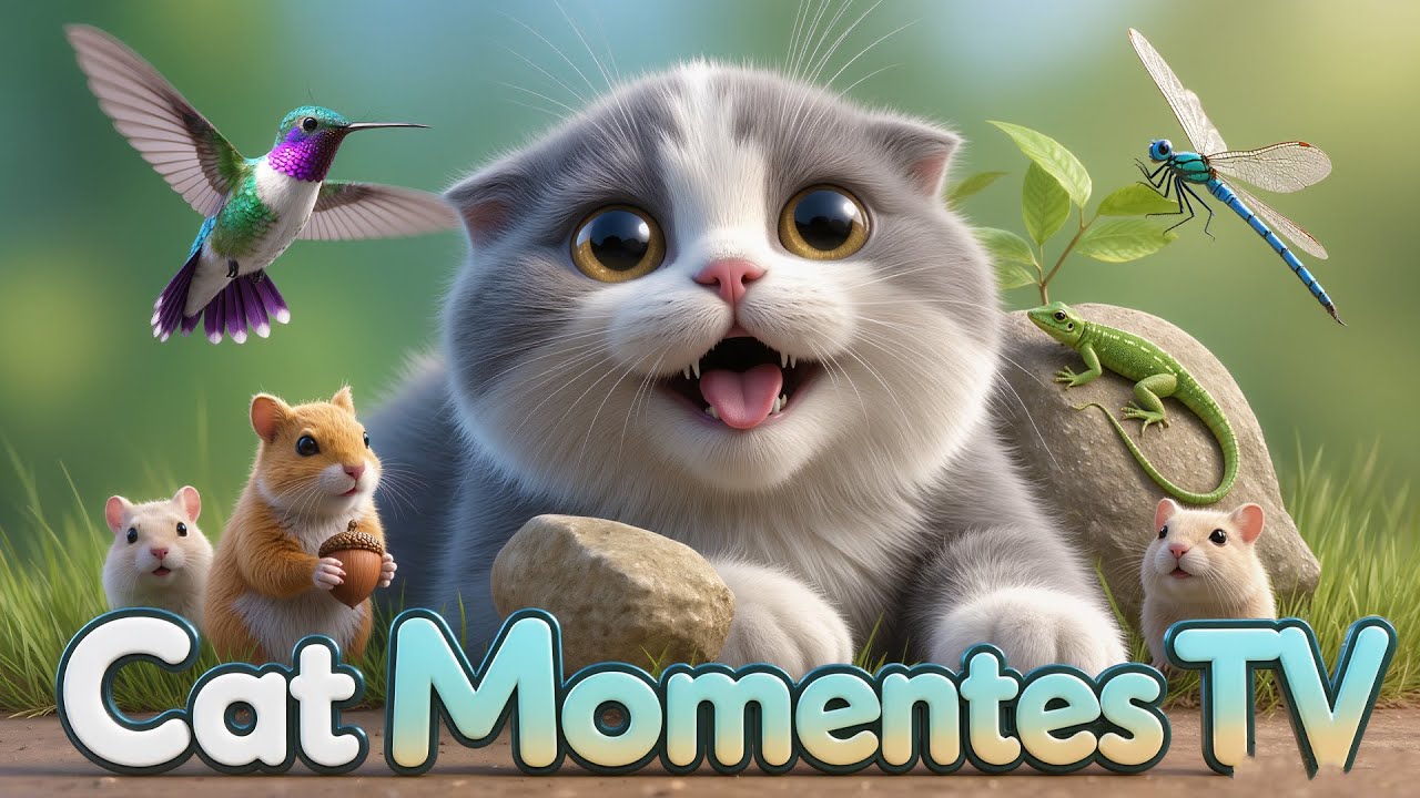 Cat Moments TV | Cute Animal Movement for Cats – Garden EP.101