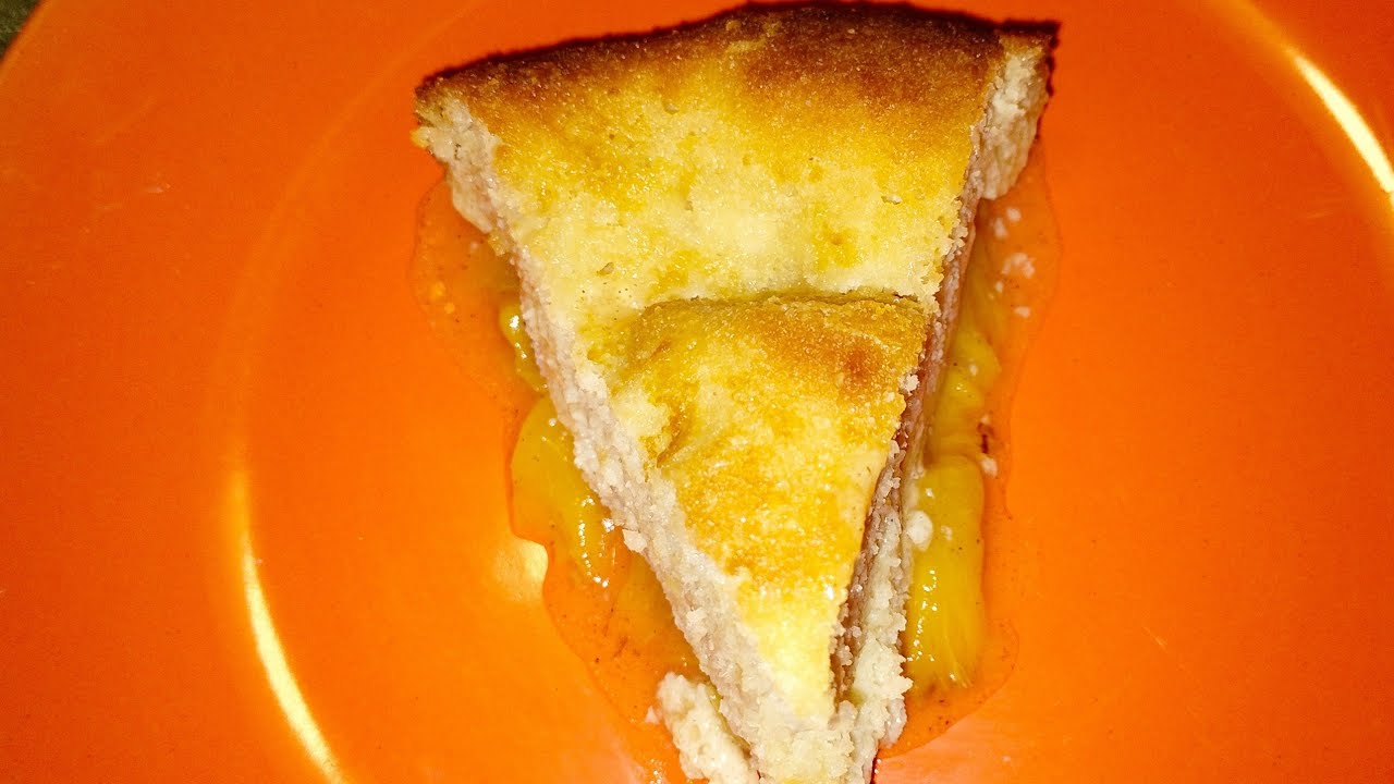 Low-carb Peach Dump Cake!