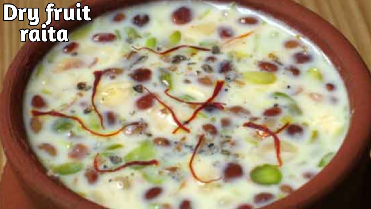 Dry fruit raita recipe | dry fruits raita | how to make dry fruit raita