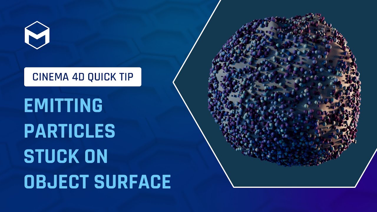 #C4DQuickTip 157: Испускание частиц, застрявших на поверхности объекта в Cinema 4D