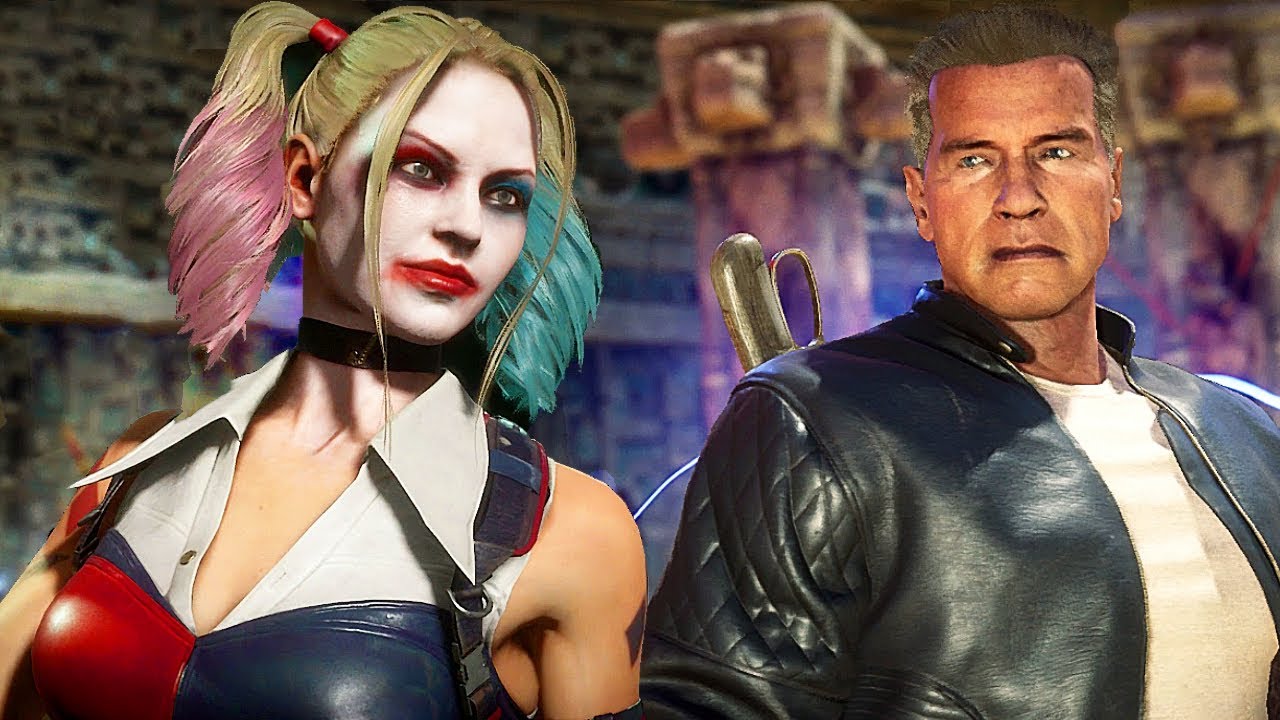 MORTAL KOMBAT 11 Harley Quinn Vs Terminator Gameplay MK11