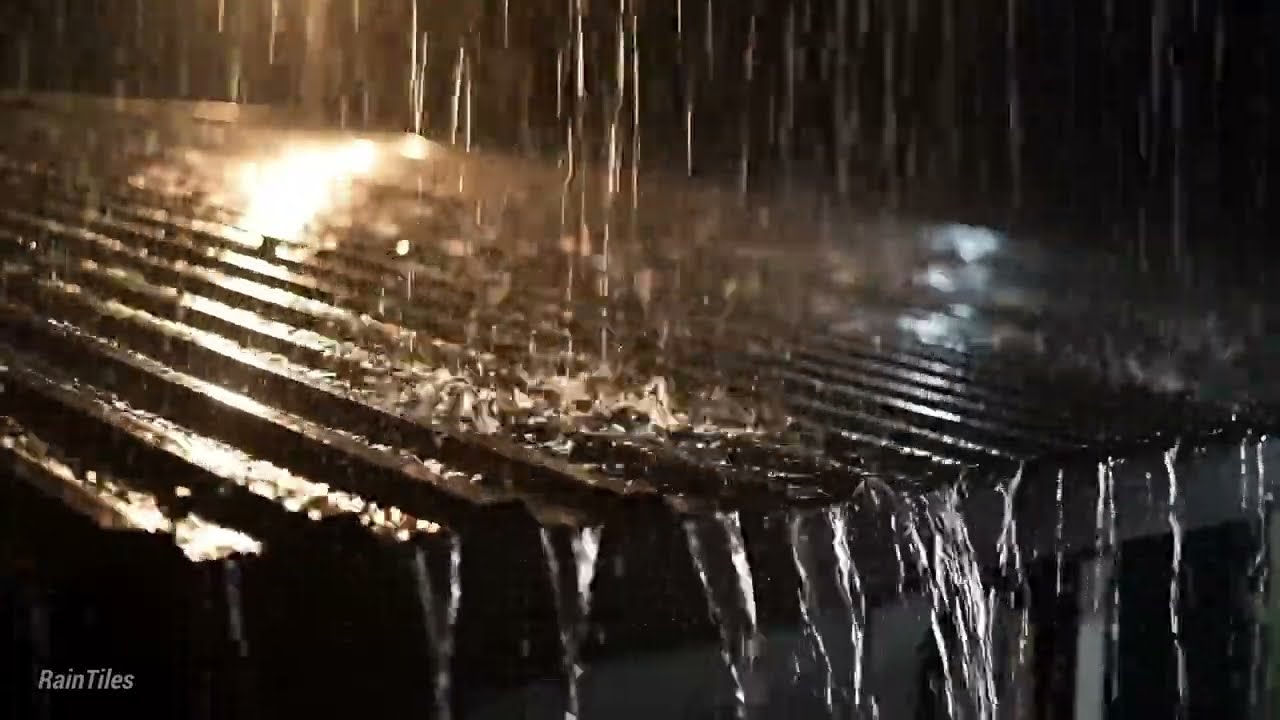 Midnight Rain on a Tin Roof | Warm Light Beyond the Storm (3H)