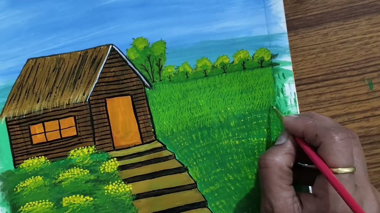 Beautiful Landscapes Painting | Easy And Beautiful Acrylic Painting 