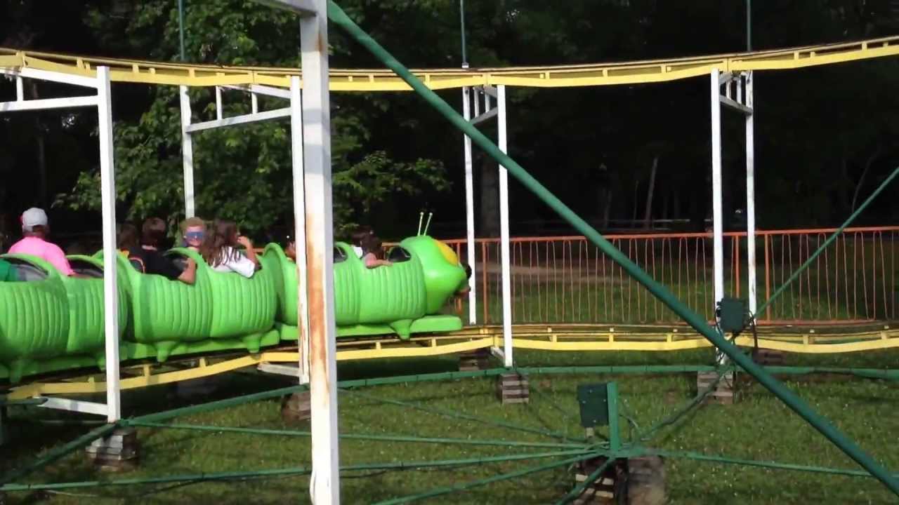 riding the caterpillar coaster