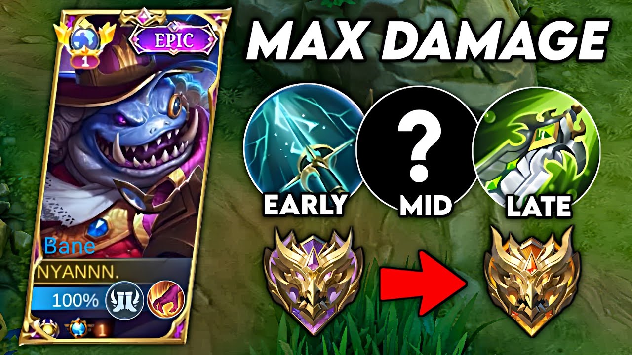 BANE NEW BEST FULL DAMAGE BUILD TO CARRY YOUR TEAM IN SOLO RANK!!🔥 | BANE BEST BUILD 2024!
