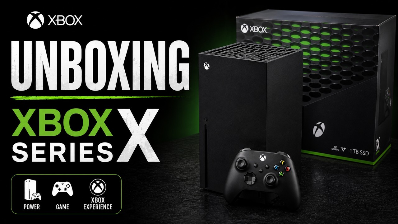 Unboxing Microsoft xbox x 1tb ssd 4k gaming console.