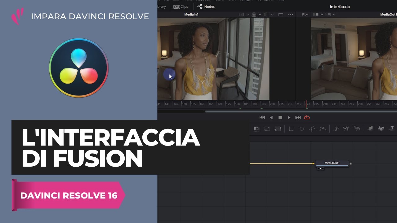 L'interfaccia di Fusion | Davinci Resolve ITA