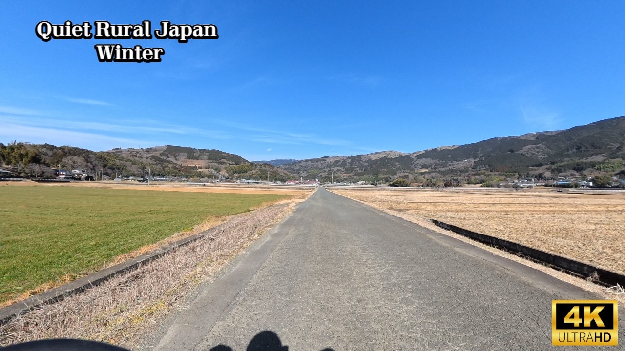 4K A Quiet Road Through Rural Japan | Winter in Izu/丹那盆地