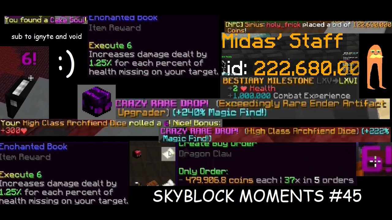 Dark Auction is WONKY (Hypixel Skyblock Moments #45)