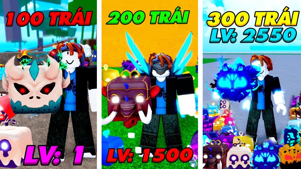ZENO ĂN TẤT CẢ 300 TRÁI ÁC QUỶ RANDOM ĐƯỢC PHÁ ĐẢO BLOX FRUIT